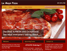 Tablet Screenshot of lemayspizza.com